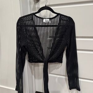 Princess Polly Black Knit Crop Top